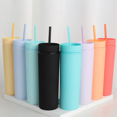 밀짚으로 재사용할 수 있는 16명의 온스 중벽 플라스틱 아크릴 체조 선수들