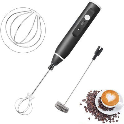 카푸치노 라떼 커피 에그용 USB 충전식 침수 블렌더 미니 Frother