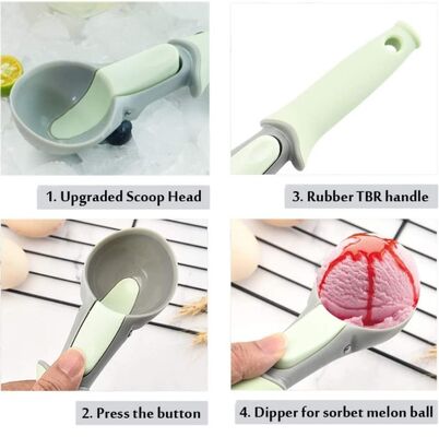 쉬운 트리거 쿠키와 플라스틱 아이스크림숟가락은 멜론 볼 특종기사를 퍼냅니다