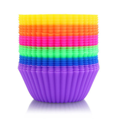 재사용할 수 있는 비 지팡이 케이크 형 실리콘 컵케이크 강선