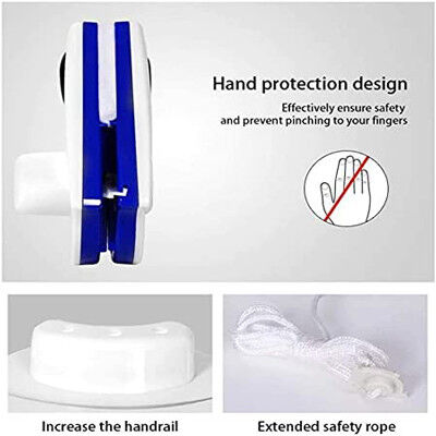 플라스틱 두배는 자기를 띤 윈도 클리너 창유리 와이퍼 클리닝 툴을 측면을 댔습니다