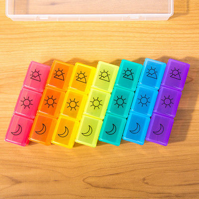 큰 칸막이와 가지고 다닐 수 있는 방습 7 일 필 박스