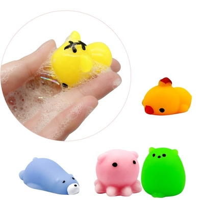 스트레스 해소를 위한 50PCS TPR 작은 동물 흐늘흐늘한 스트레스 완구 떡의 안달부리기 완구