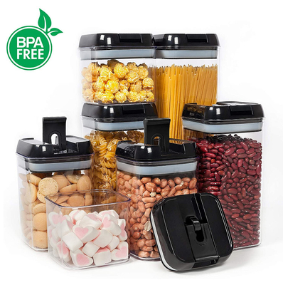 쉬운 잠금장치 LID와 7 PC BPA 자유롭 밀폐되 부엌 가구 저장 용기