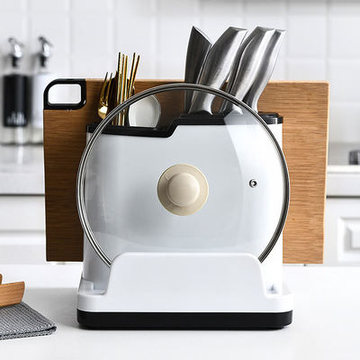 플라스틱 다중기능 부엌 식기류 칼과 스푼 저장 랙