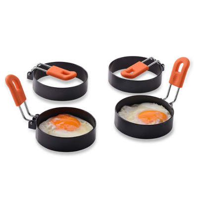 기름 솔과 반대 화상 스테인레스 강 가정용품 2.95Inch 프라이한 계란 링 몰드 4 팩
