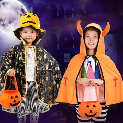 비직조 할로윈 크리스마스는 호박 사탕 버킷 할로윈 놀이를 꾸밉니다