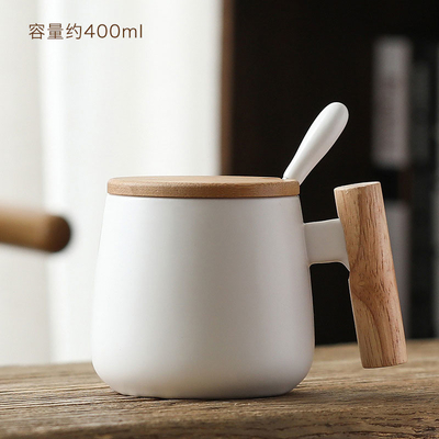 Lid와 스푼과 OEM 본점 400 밀리람베르트 요업 찻잔 머그