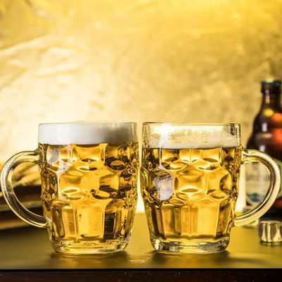 손잡이 20 온스와 큰 플라스틱 관습 식수 컵 보조개 맥주컵 맥주 머그