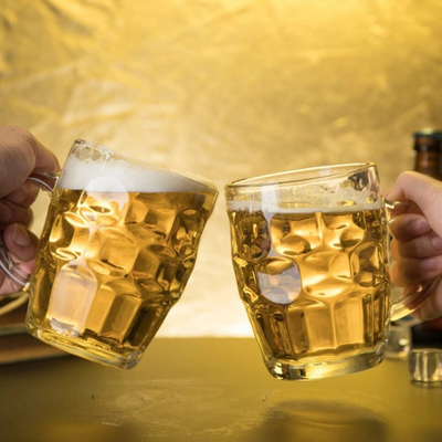 손잡이 20 온스와 큰 플라스틱 관습 식수 컵 보조개 맥주컵 맥주 머그