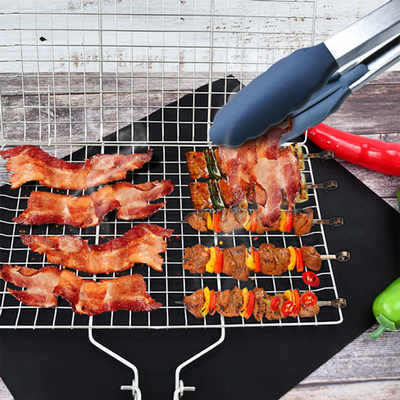 ISO9001 스테인레스 강 BBQ 도구와 부속물이 핸들과 그릴 바구니를 폴딩시킵니다