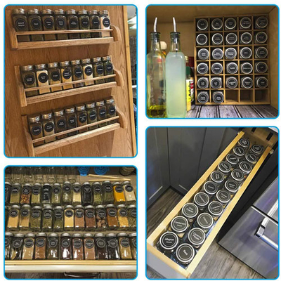24 Pcs 4 온스는 양념 브랜드와 양념 병 스퀘어 양념 저장 용기에 유리를 끼웁니다