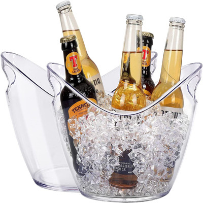 맥주 병을 위한 플라스틱 달걀 모양 열조 파티 주류및음료 5 더 밝혀진 아이스 버킷